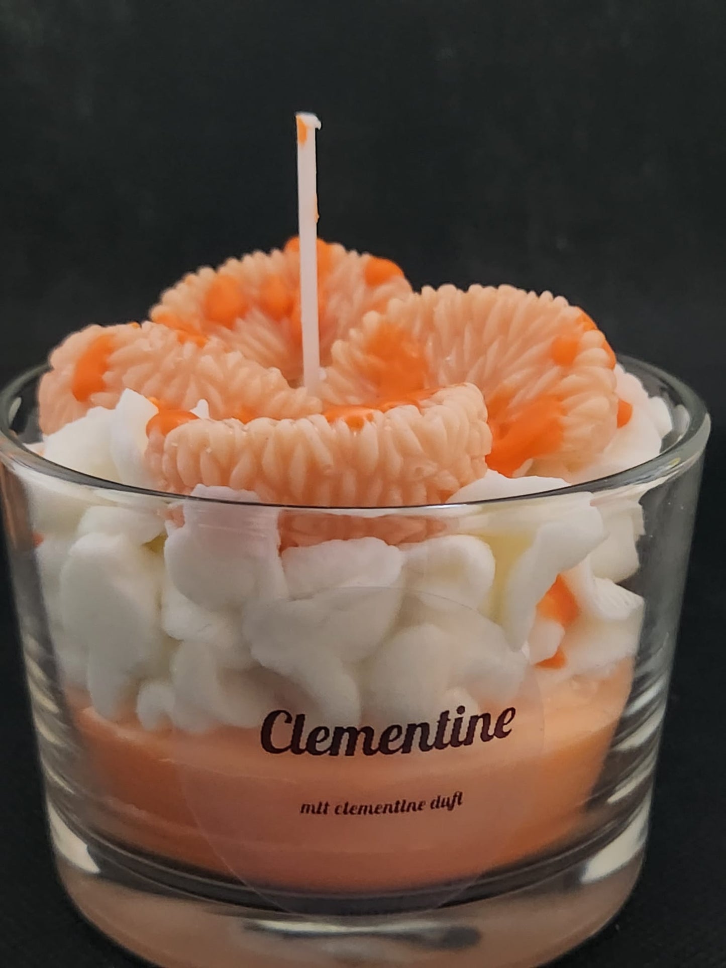 Clementine im Glas