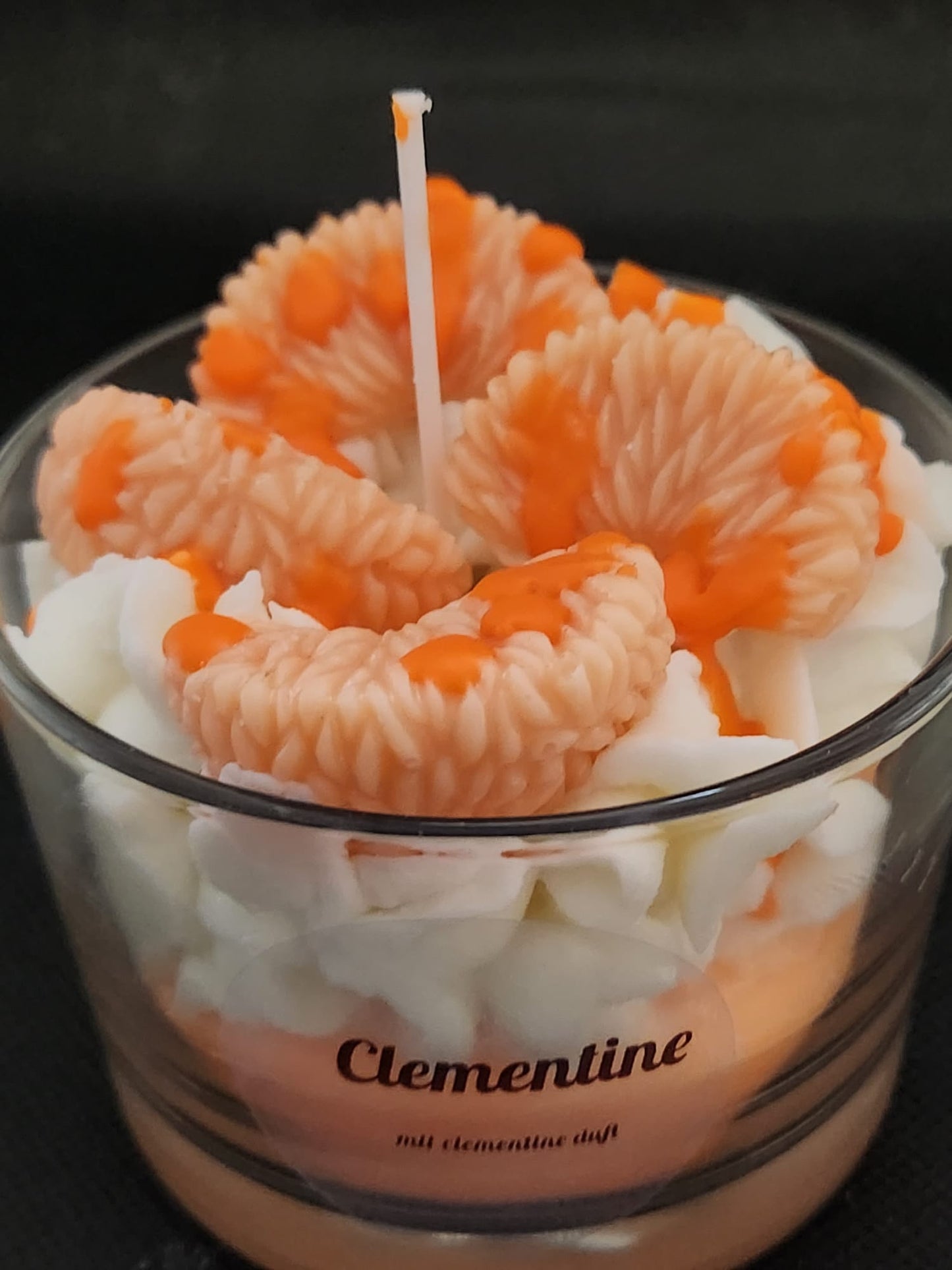 Clementine im Glas