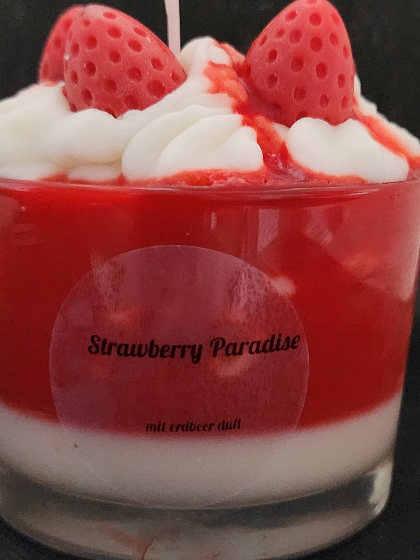 Kerze im Glas Strawberry Paradise