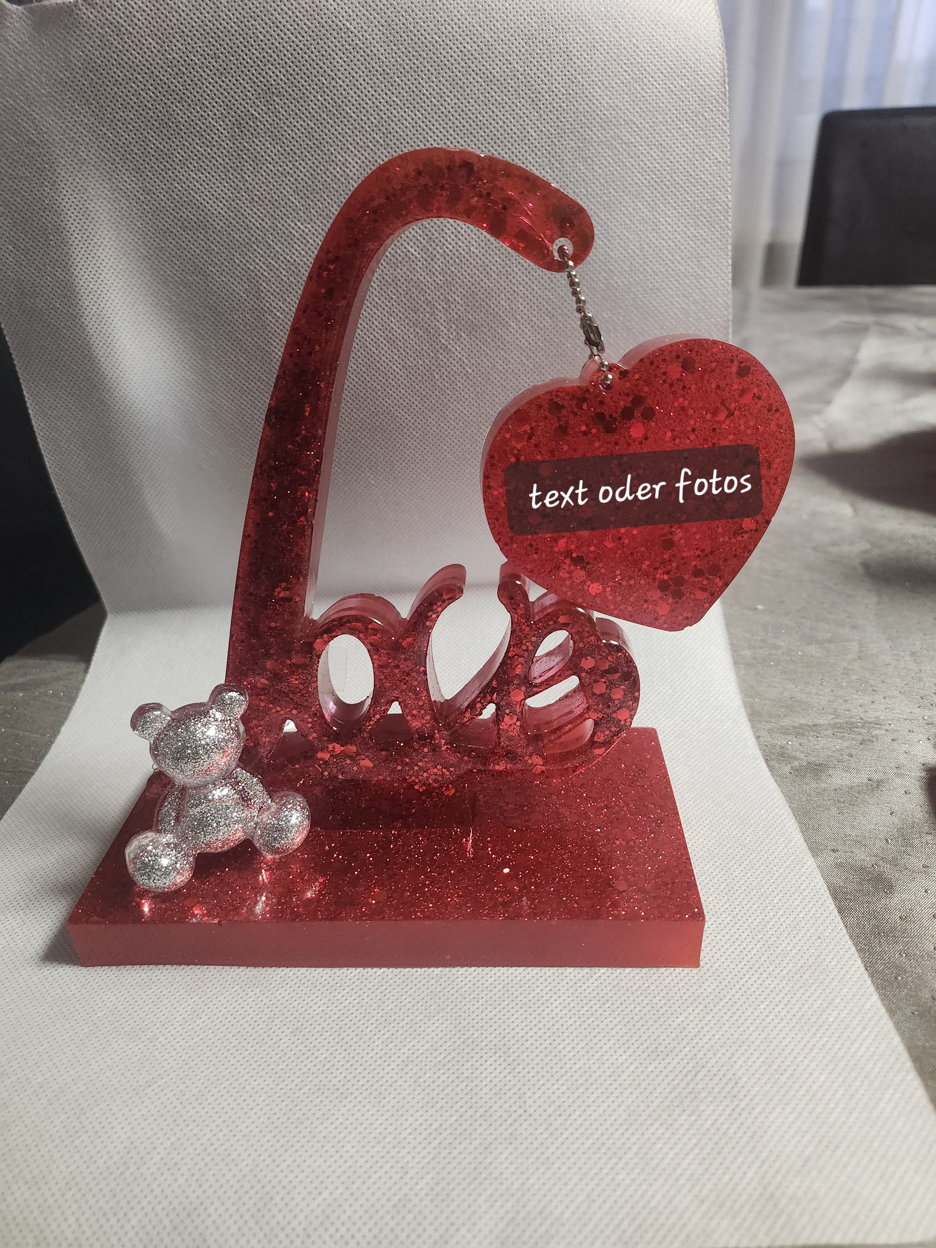 Love aus Resin mit oder ohne lichterkette