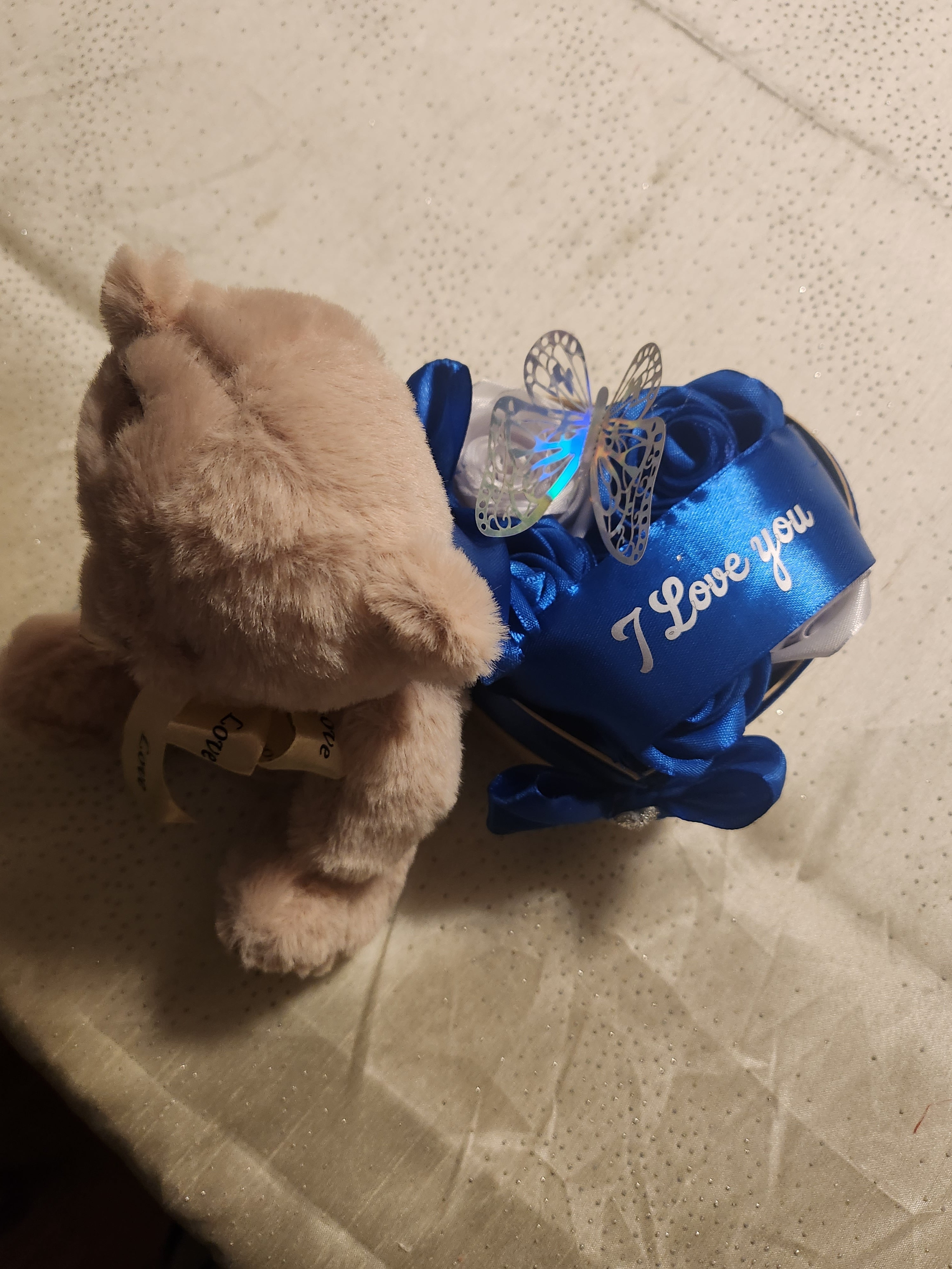 Teddy mit ewige Rosen