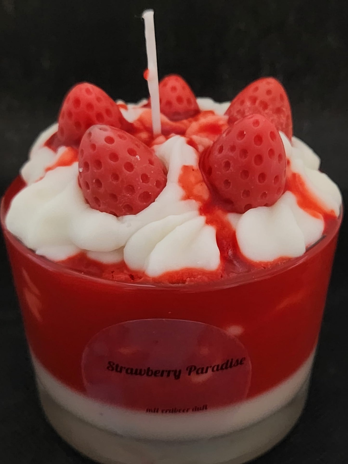 Kerze im Glas Strawberry Paradise
