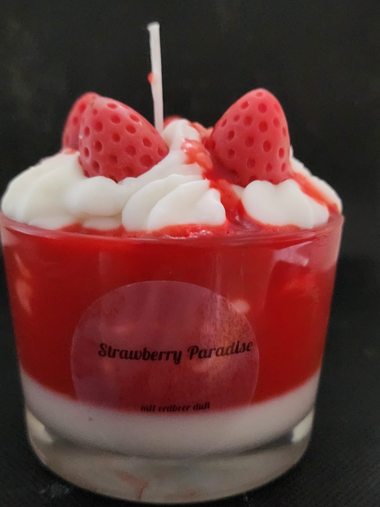 Kerze im Glas Strawberry Paradise