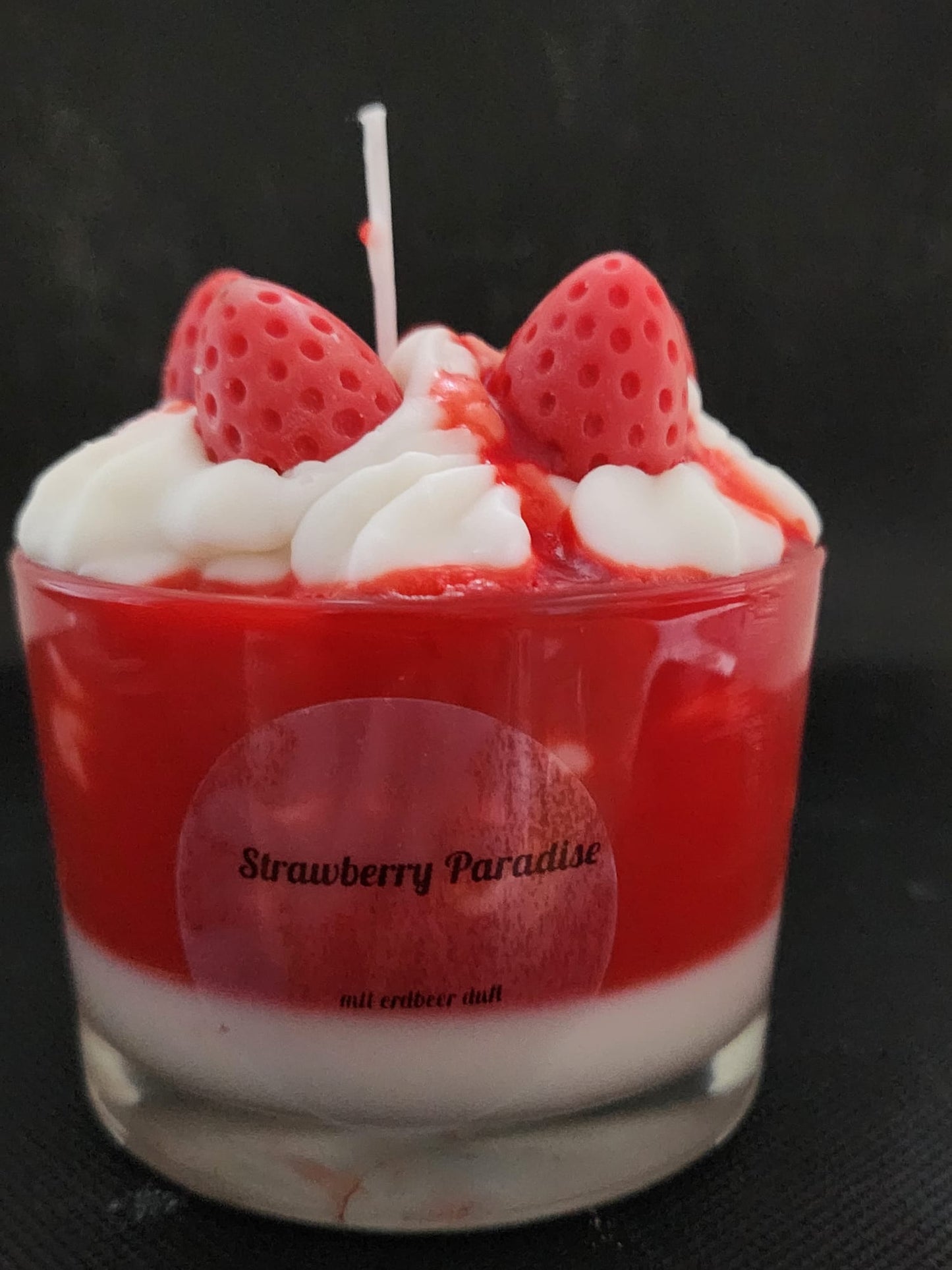 Kerze im Glas Strawberry Paradise