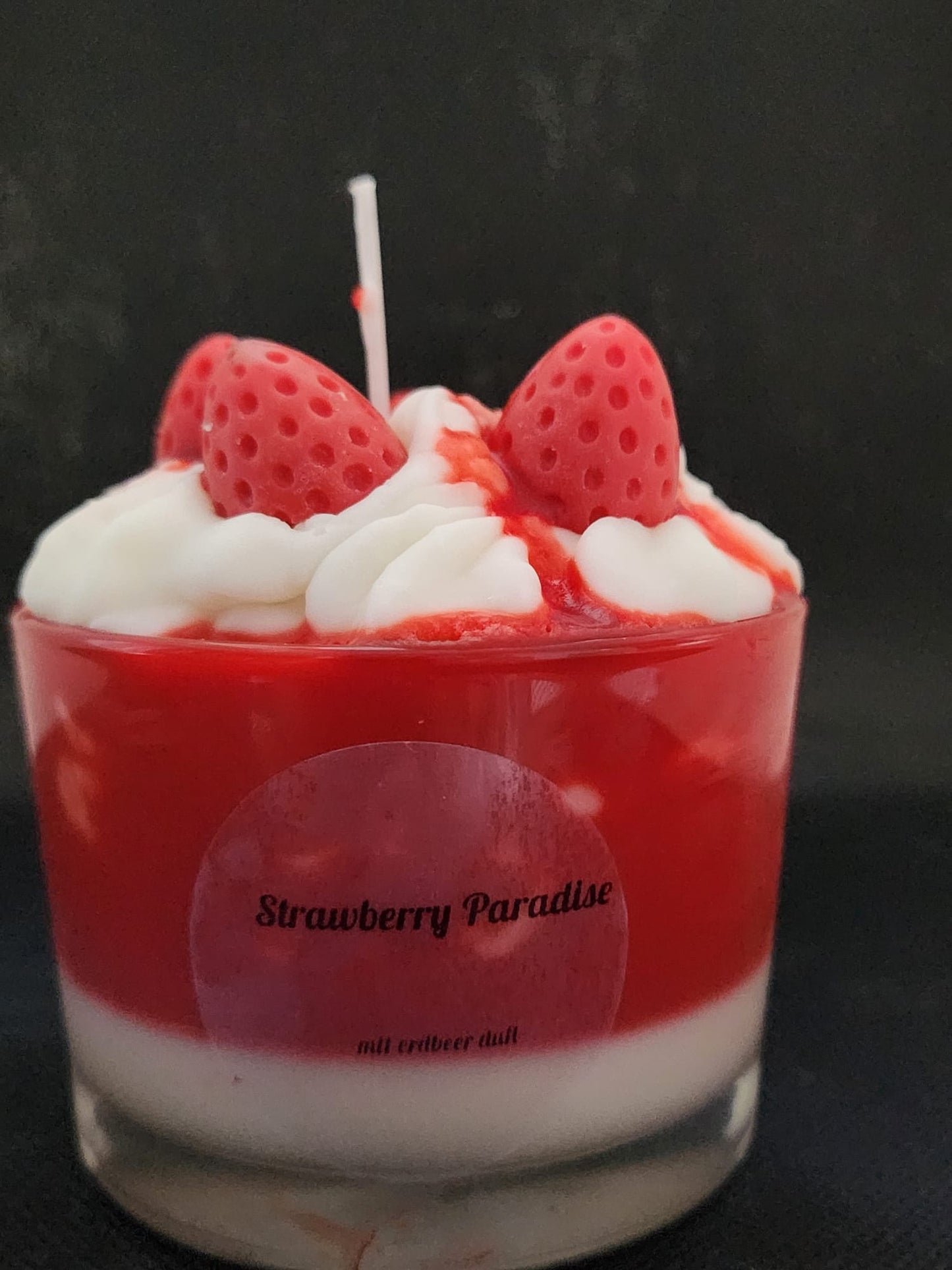 Kerze im Glas Strawberry Paradise