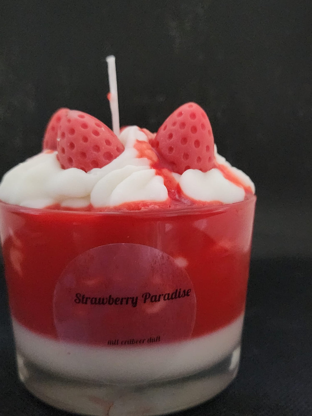 Kerze im Glas Strawberry Paradise