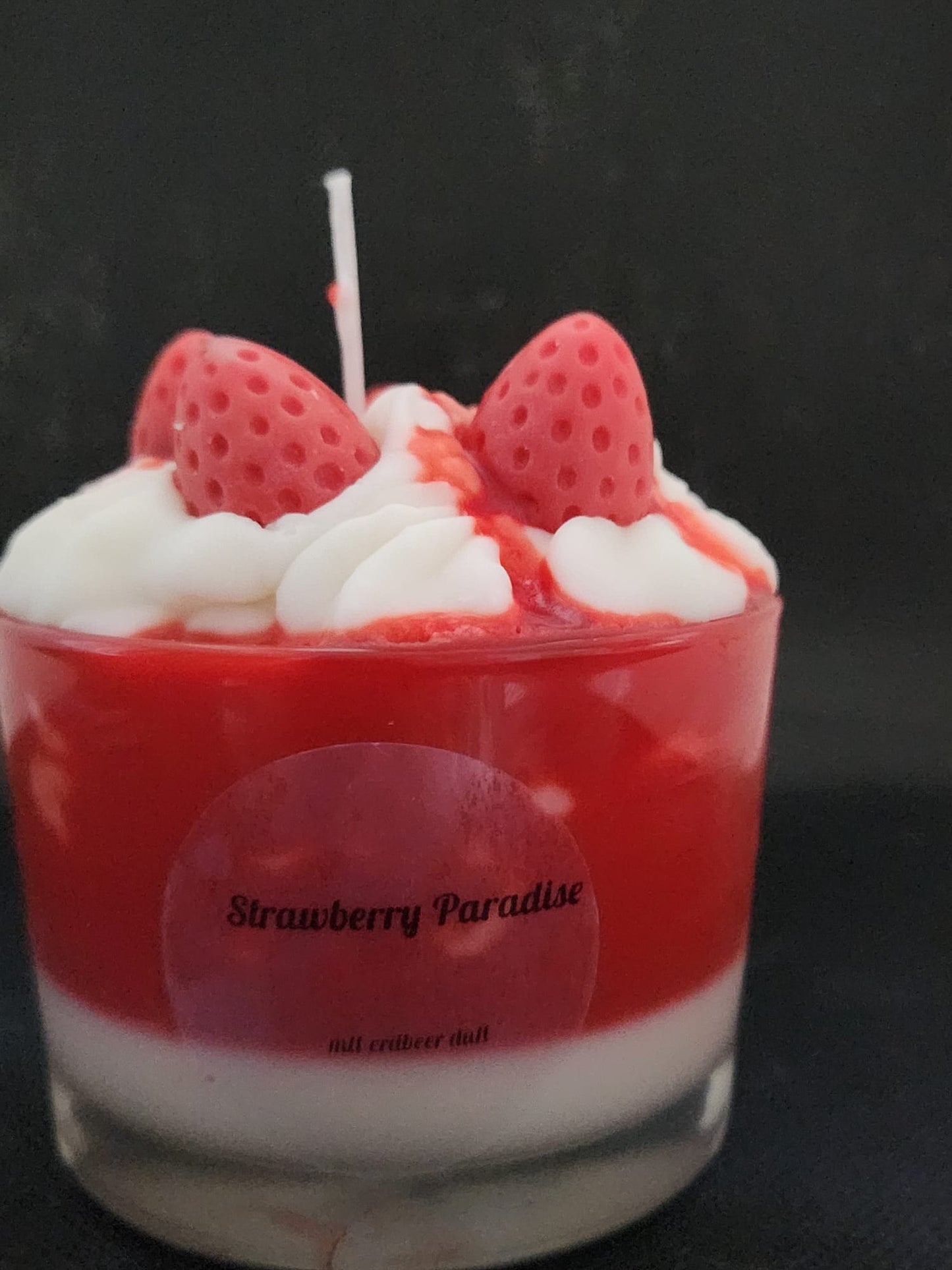 Kerze im Glas Strawberry Paradise