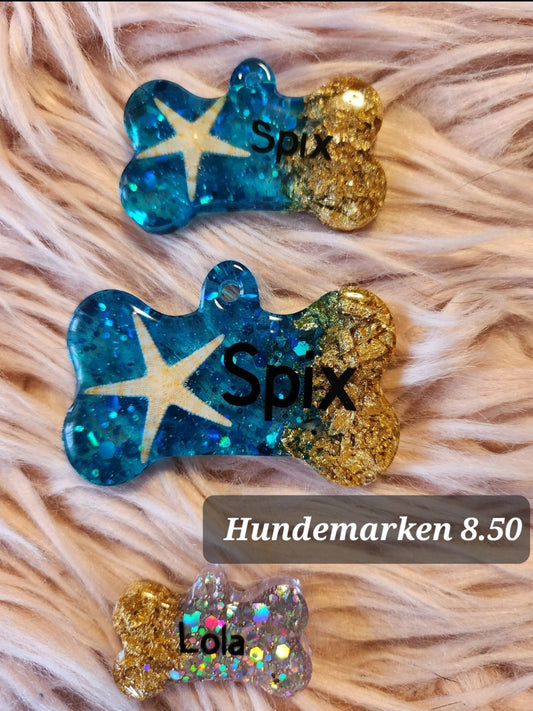 Hundemarke aus Harz