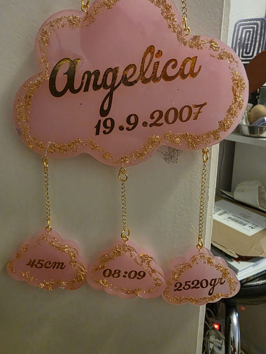 BABY Türschild Wolke